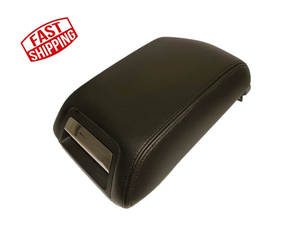 2017-19 Lincoln MKT Front Black Leather Lid Console Cover OEM